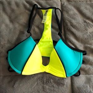 Pink bathing suit top